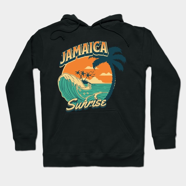 Jamaica Sunrise Hoodie by rastaseed